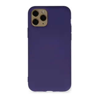 iPhone 11 Pro Kılıf Nano içi Kadife Silikon - Mor