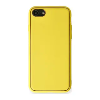 iPhone 7 Kılıf Coco Deri Silikon Kapak - Sarı