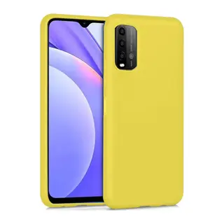 Redmi 9T Kılıf Nano içi Kadife Silikon - Sarı