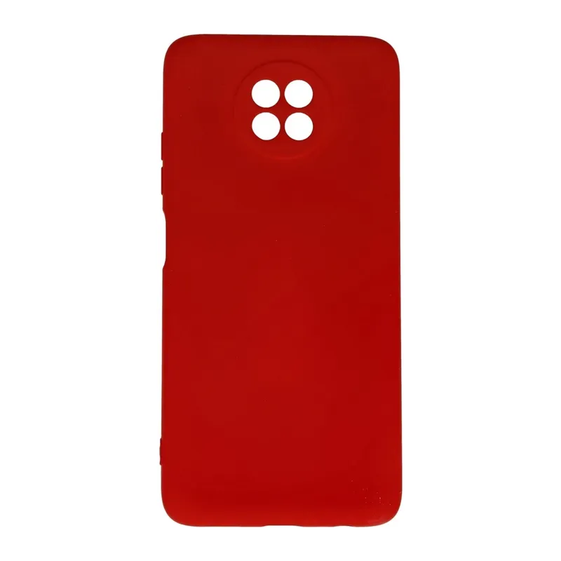 Redmi Note 9 5G Kılıf Nano içi Kadife Silikon - Kırmızı