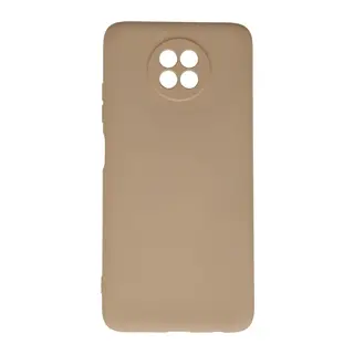 Redmi Note 9 5G Kılıf Nano içi Kadife Silikon - Bej