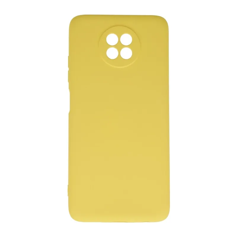 Redmi Note 9 5G Kılıf Nano içi Kadife Silikon - Sarı