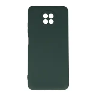 Redmi Note 9 5G Kılıf Nano içi Kadife Silikon - Koyu Yeşil