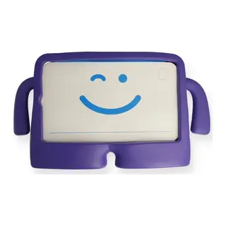 iPad 4 9.7 Kılıf Karakter Tablet Silikon - Mor