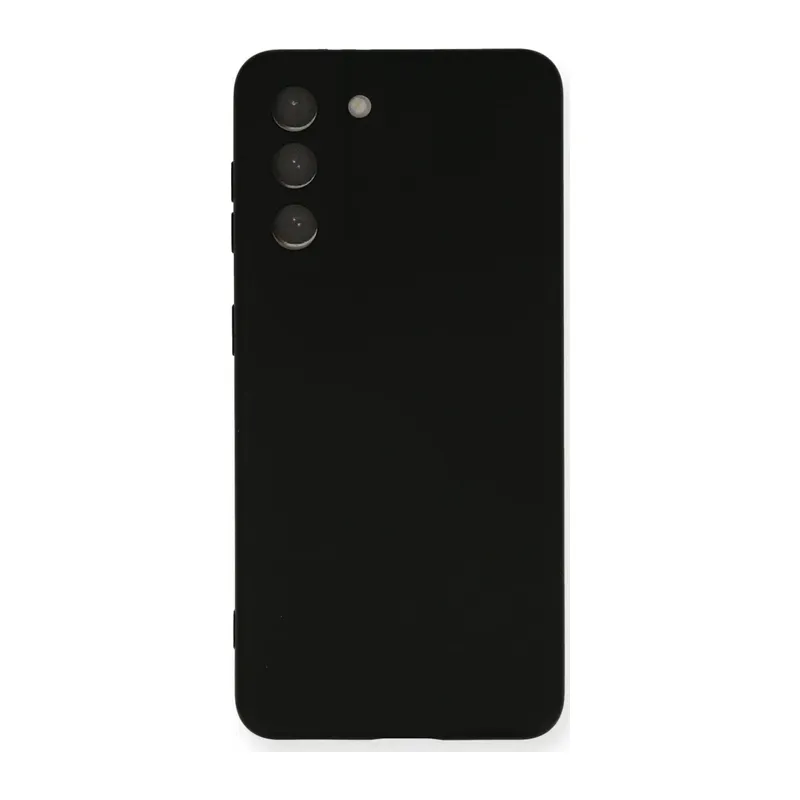 Samsung Galaxy S21 Kılıf Nano içi Kadife Silikon - Siyah