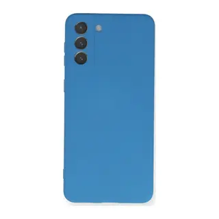 Samsung Galaxy S21 Plus Kılıf Nano içi Kadife Silikon - Mavi