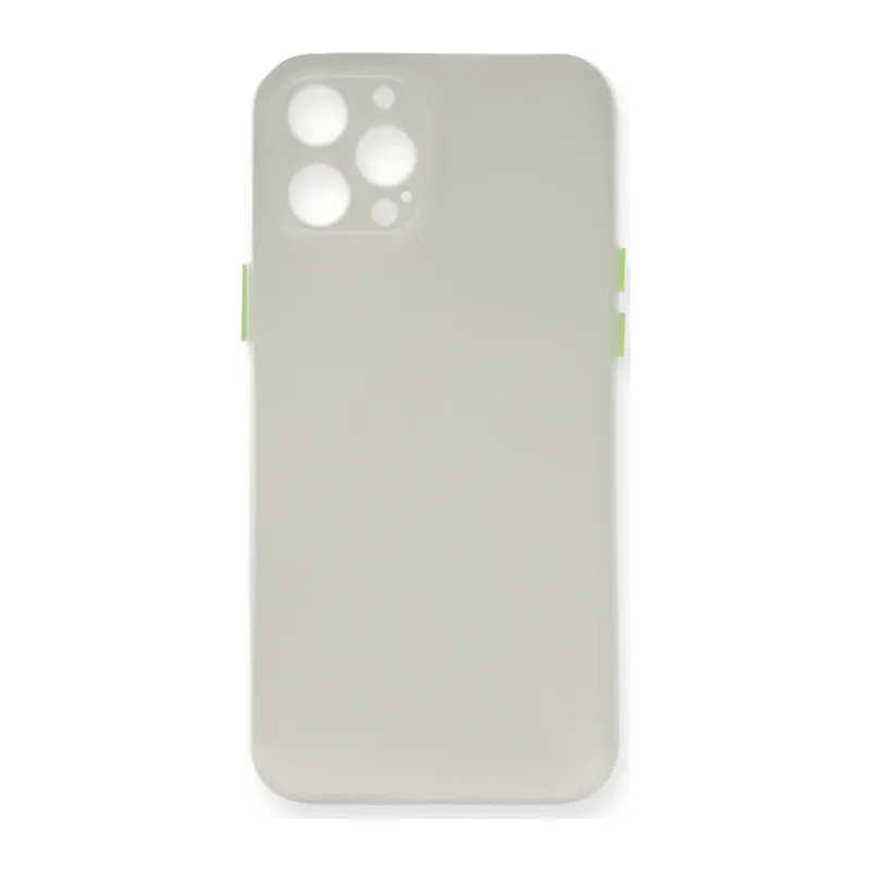 iPhone 12 Pro Max Kılıf PP Ultra İnce Kapak - Beyaz