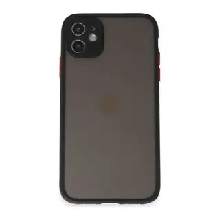 iPhone 11 Kılıf Montreal Silikon Kapak - Siyah