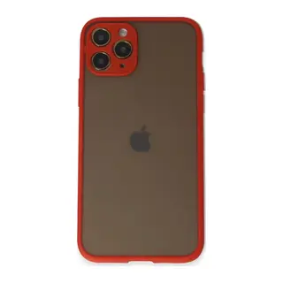iPhone 11 Pro Kılıf Montreal Silikon Kapak - Kırmızı