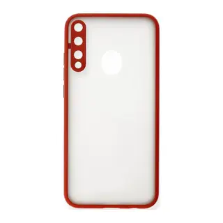 Huawei P40 Lite E Kılıf Montreal Silikon Kapak - Kırmızı