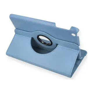 iPad Mini 1 Kılıf 360 Tablet Deri Kılıf - Turkuaz
