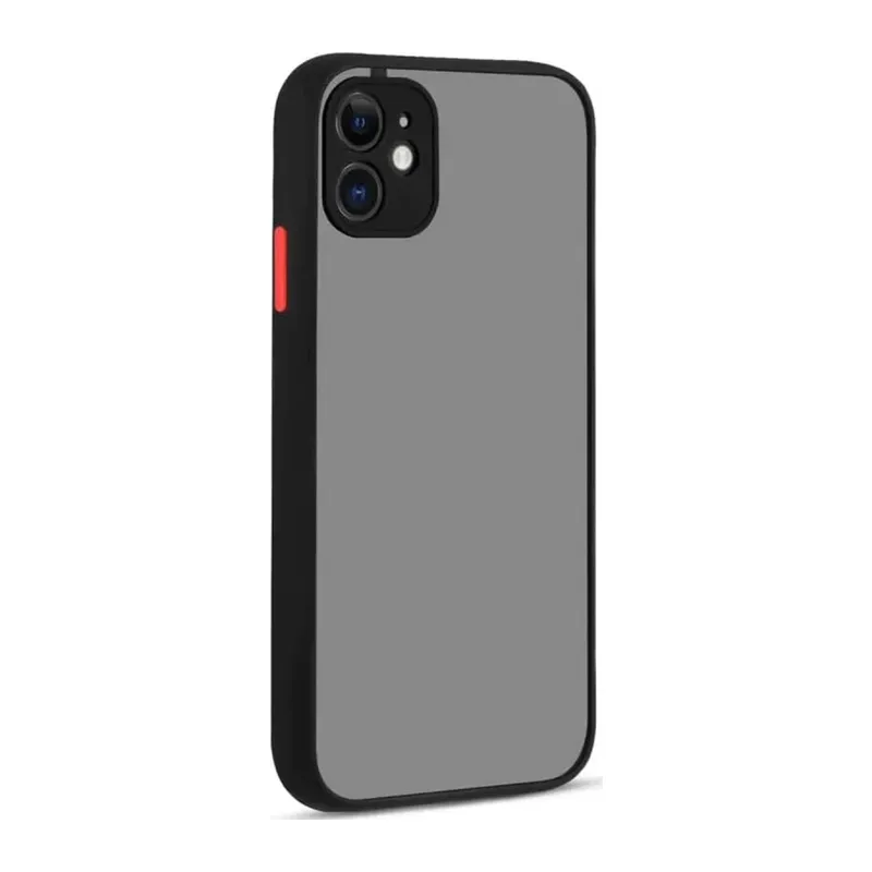 iPhone 12 Kılıf Montreal Silikon Kapak - Siyah