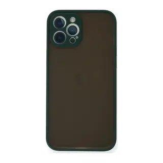 iPhone 12 Pro Kılıf Montreal Silikon Kapak - Yeşil