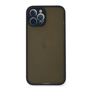 iPhone 12 Pro Max Kılıf Montreal Silikon Kapak - Lacivert