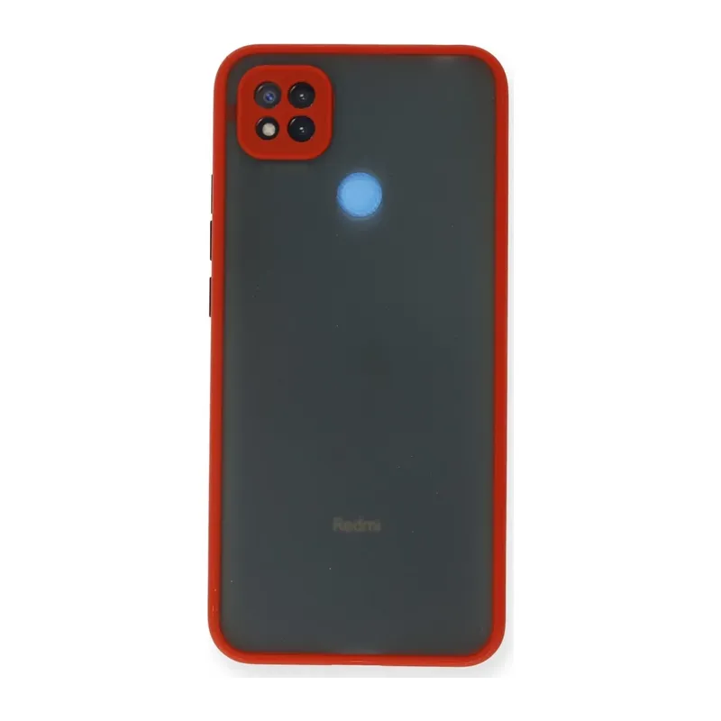 Redmi 9C Kılıf Montreal Silikon Kapak - Kırmızı