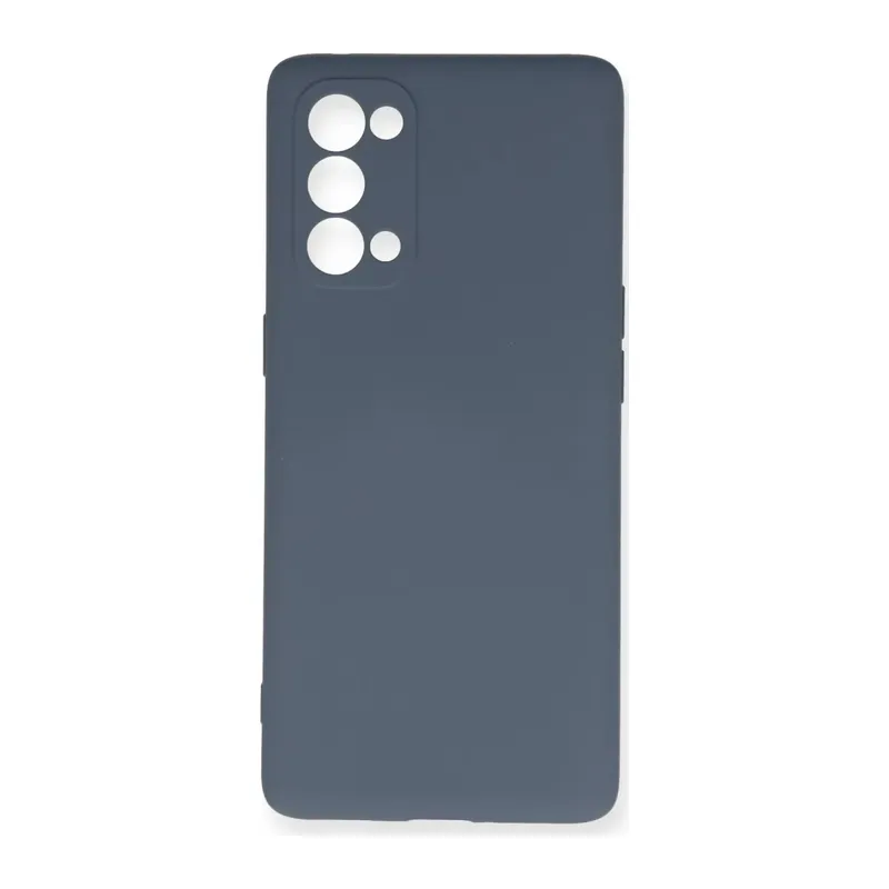 Reno 5 Pro Kılıf Nano içi Kadife Silikon - Gri