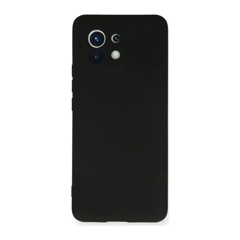 Mi 11 Kılıf Nano içi Kadife Silikon - Siyah