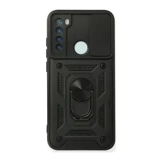 Redmi Note 8 Kılıf Pars Lens Yüzüklü Silikon - Siyah