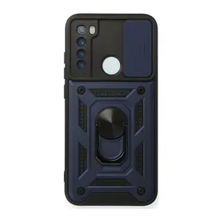 Redmi Note 8 Kılıf Pars Lens Yüzüklü Silikon - Lacivert