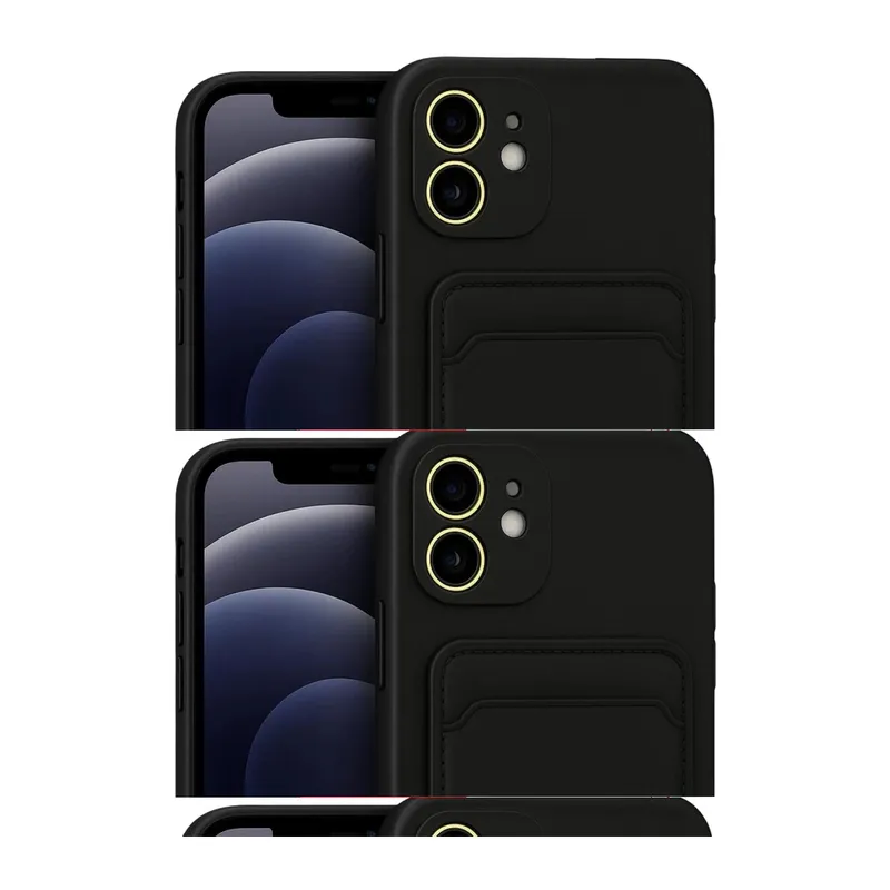 iPhone 11 Kılıf Kelvin Kartvizitli Silikon - Siyah