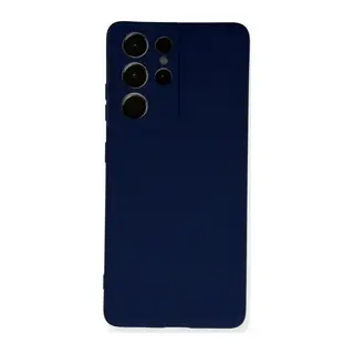 Samsung Galaxy S21 Ultra Kılıf Nano içi Kadife Silikon - Lacivert