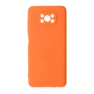 Pocophone X3 Kılıf Nano içi Kadife Silikon - Turuncu