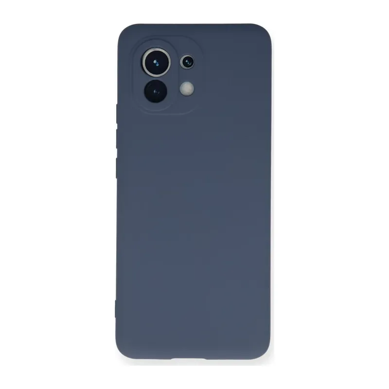 Mi 11 Kılıf Nano içi Kadife Silikon - Gri