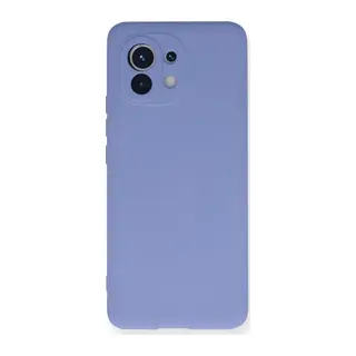 Mi 11 Kılıf Nano içi Kadife Silikon - Lila