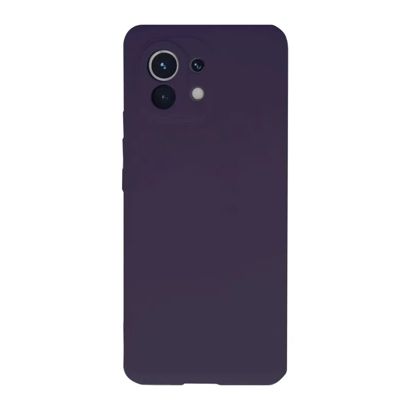 Mi 11 Kılıf Nano içi Kadife Silikon - Mor