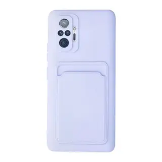 Redmi Note 10 Pro Kılıf Kelvin Kartvizitli Silikon - Lila