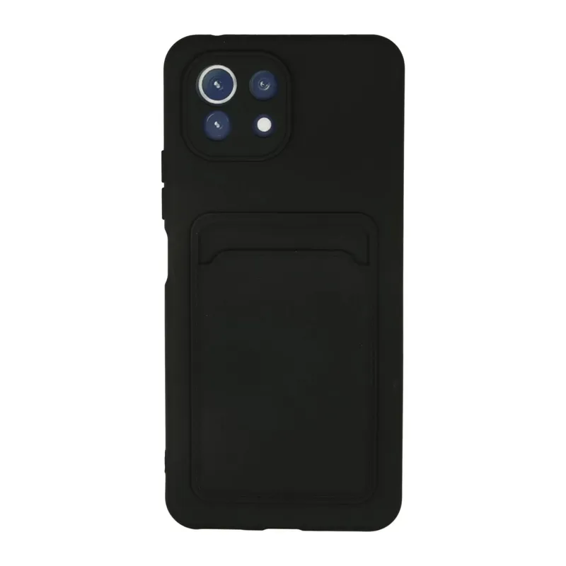 Mi 11 Kılıf Kelvin Kartvizitli Silikon - Siyah
