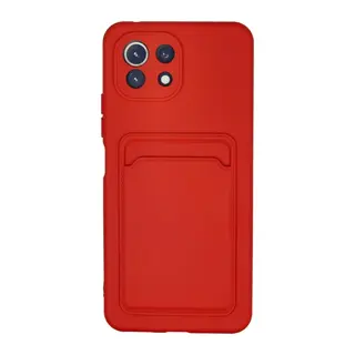 Mi 11 Kılıf Kelvin Kartvizitli Silikon - Kırmızı