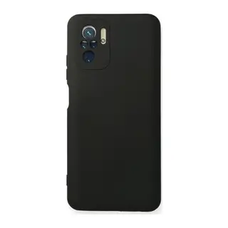Redmi Note 10 Kılıf Nano içi Kadife Silikon - Siyah