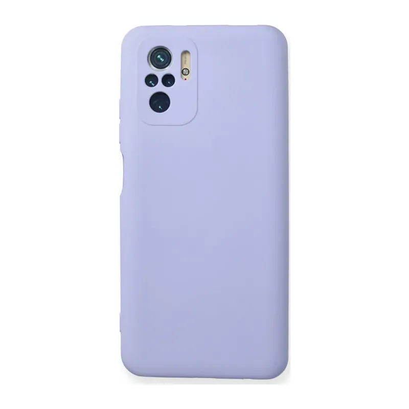 Redmi Note 10 Kılıf Nano içi Kadife Silikon - Lila