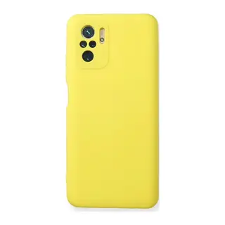 Redmi Note 10 Kılıf Nano içi Kadife Silikon - Sarı