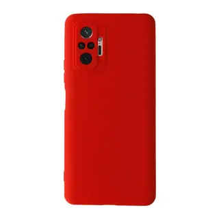Redmi Note 10 Pro Kılıf Nano içi Kadife Silikon - Kırmızı