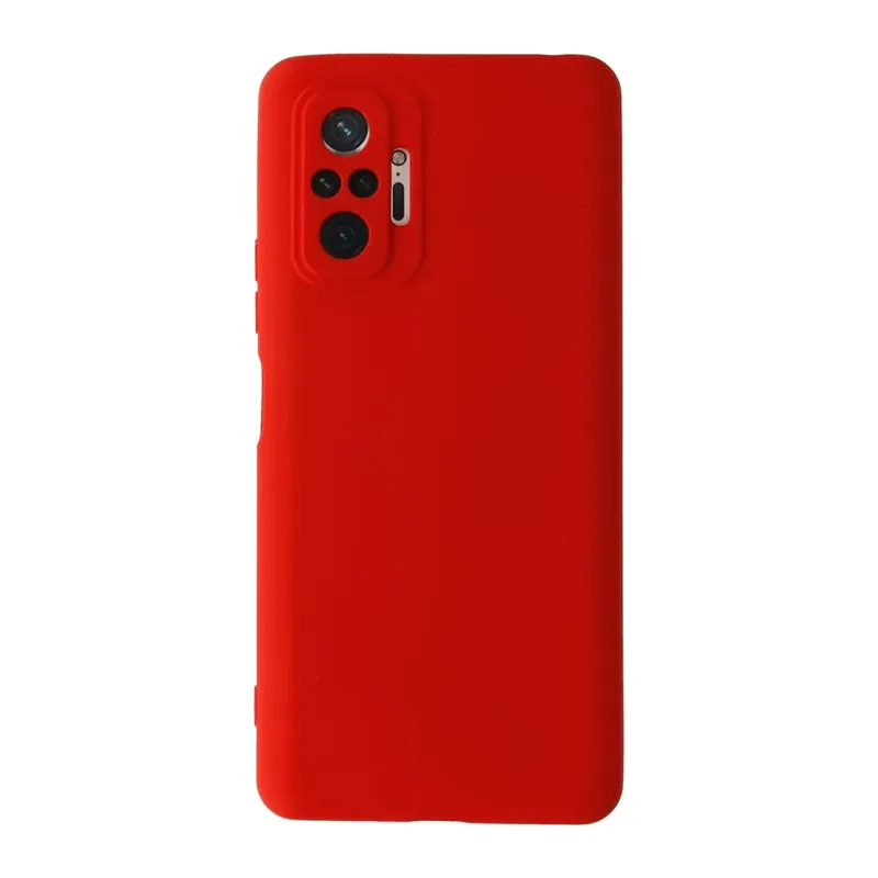 Redmi Note 10 Pro Kılıf Nano içi Kadife Silikon - Kırmızı