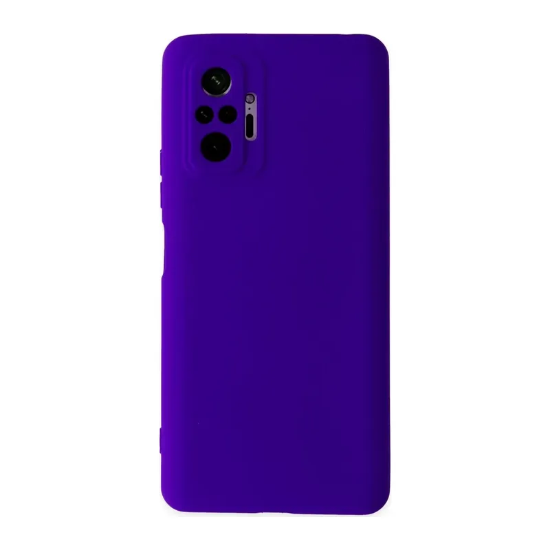 Redmi Note 10 Pro Kılıf Nano içi Kadife Silikon - Mor