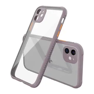 iPhone 12 Mini Kılıf Miami Şeffaf Silikon - Açık Mor