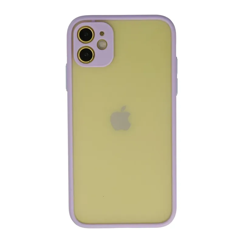 iPhone 11 Kılıf Montreal Silikon Kapak - Mor