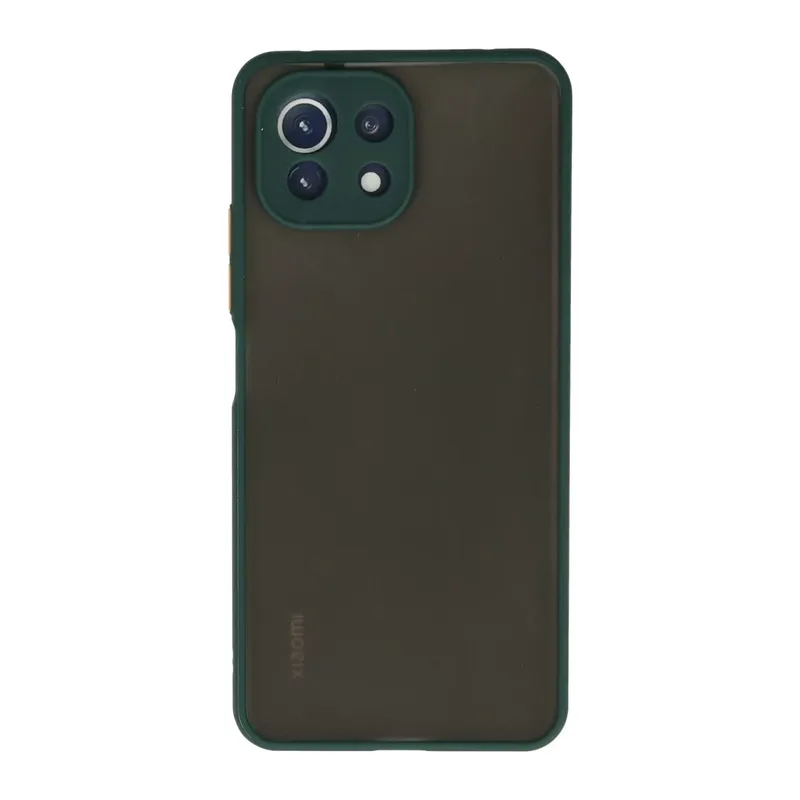 Mİ 11 Lite Kılıf Montreal Silikon Kapak - Yeşil