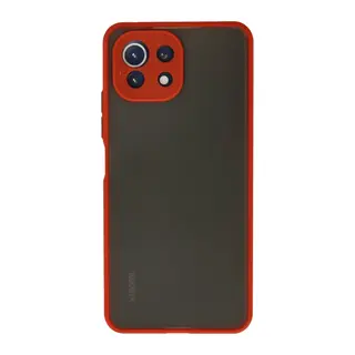 Mİ 11 Lite Kılıf Montreal Silikon Kapak - Kırmızı