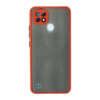 Realme C21 Kılıf Montreal Silikon Kapak - Kırmızı