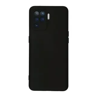 Reno 5 Lite Kılıf Nano içi Kadife Silikon - Siyah