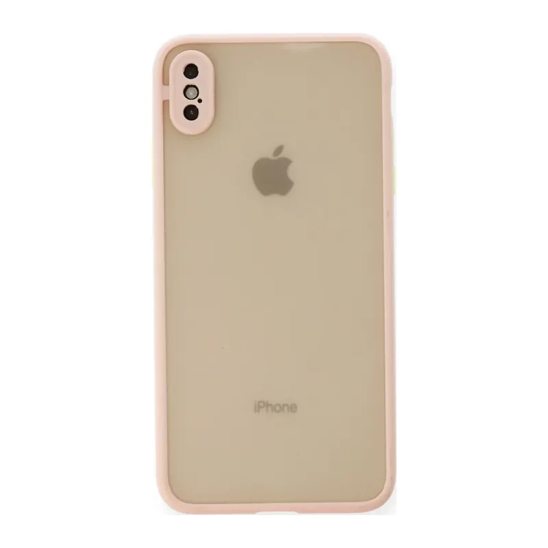 iPhone XS Max Kılıf Montreal Silikon Kapak - Pembe