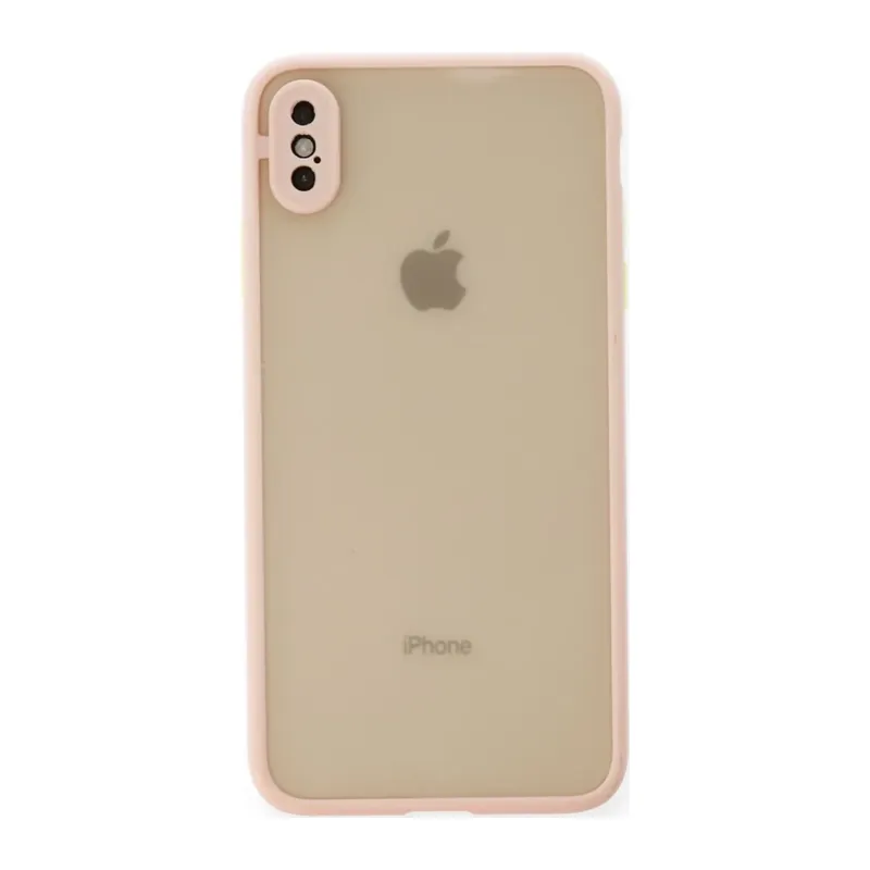 iPhone X Kılıf Montreal Silikon Kapak - Pembe