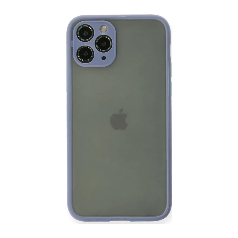 iPhone 11 Pro Kılıf Montreal Silikon Kapak - Gri