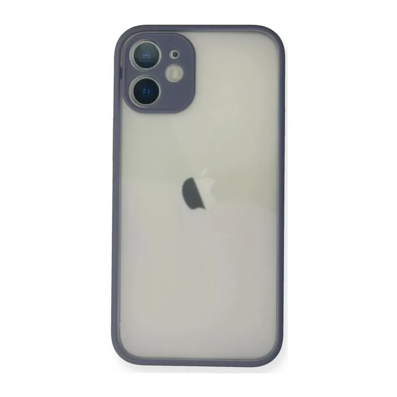 iPhone 11 Pro Max Kılıf Montreal Silikon Kapak - Gri