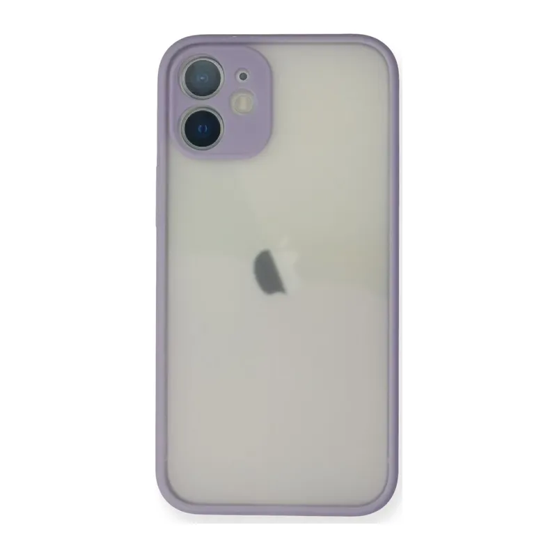 iPhone 11 Pro Max Kılıf Montreal Silikon Kapak - Mor