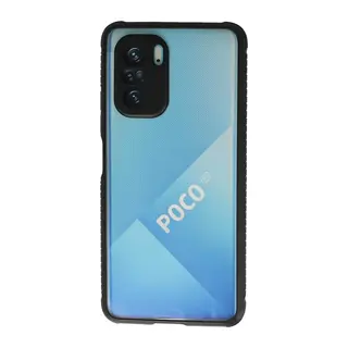 Poco F3 Kılıf Miami Şeffaf Silikon - Siyah